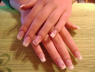 Egyszerű francia,-pici mintával